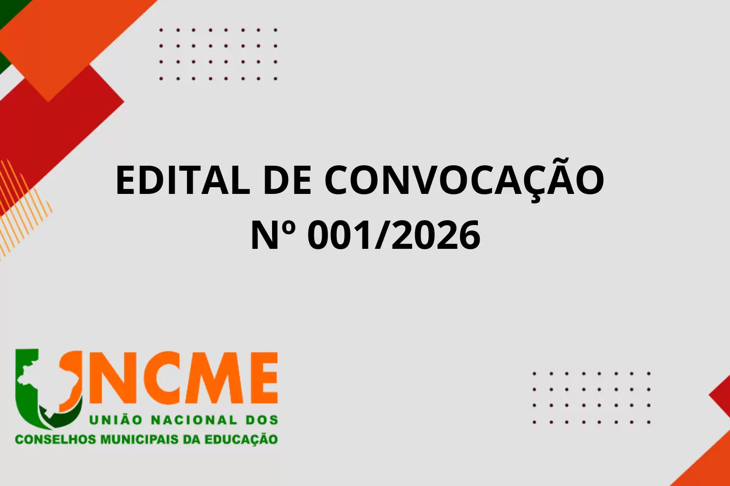 EDITAL DE CONVOCAÇÃO Nº 001/2026