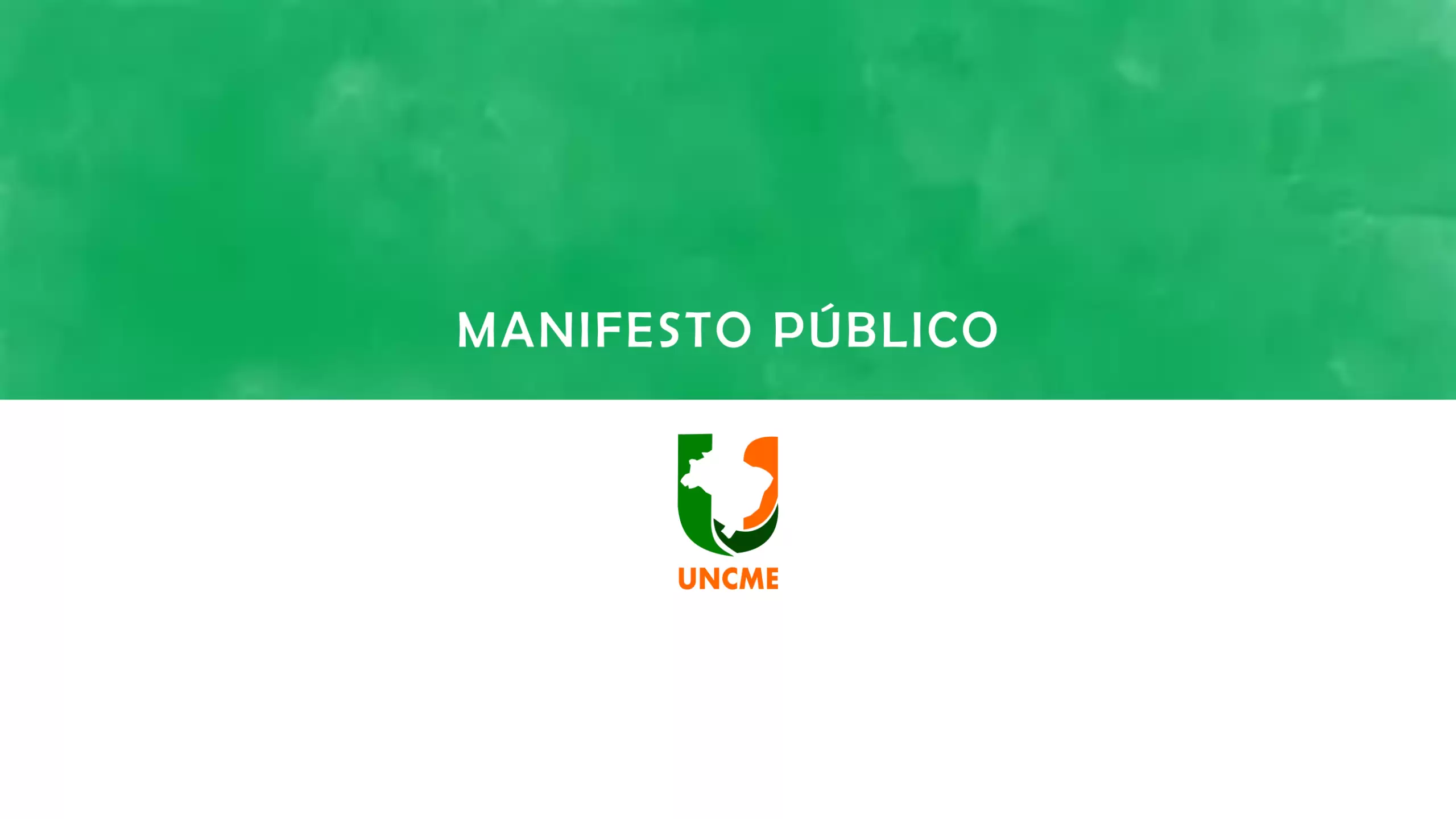 MANIFESTO PÚBLICO