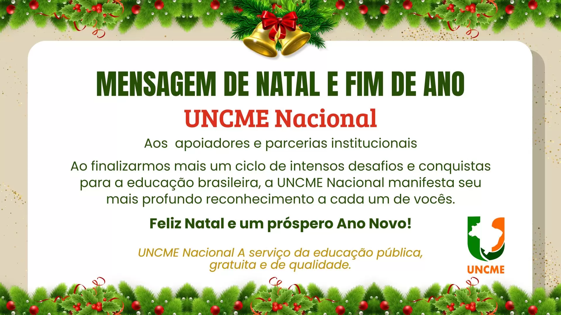 Mensagem de Natal e Fim de Ano – 2025
